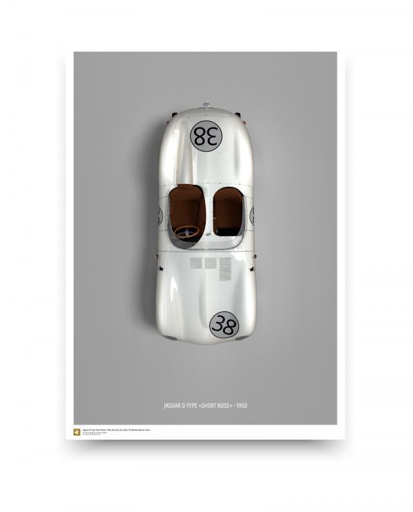 Jaguar D-type Fine art poster