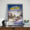 Poster014 Cadre casque - Porsche Ford Ferrari Audi BMW Jaguar Renault Automotive Fine Art Prints Poster - Experience the thrill of rally racing with this exclusive Audi Quattro S1 – Walter Röhrl & Christian Geistdörfer – Down – Rallye Monte-Carlo 1986 poster. Capturing the iconic car in action, this high-quality design is a must-have for Audi enthusiasts and motorsport fans. Add this dynamic piece to your collection today!