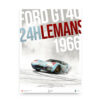 Poster016 2 FaceDonuts Web Affiche - Collector's edition posters of most beautiful historic race cars in the world -