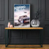 Poster018 Mockup MurNoir - Collector's edition posters of most beautiful historic race cars in the world -