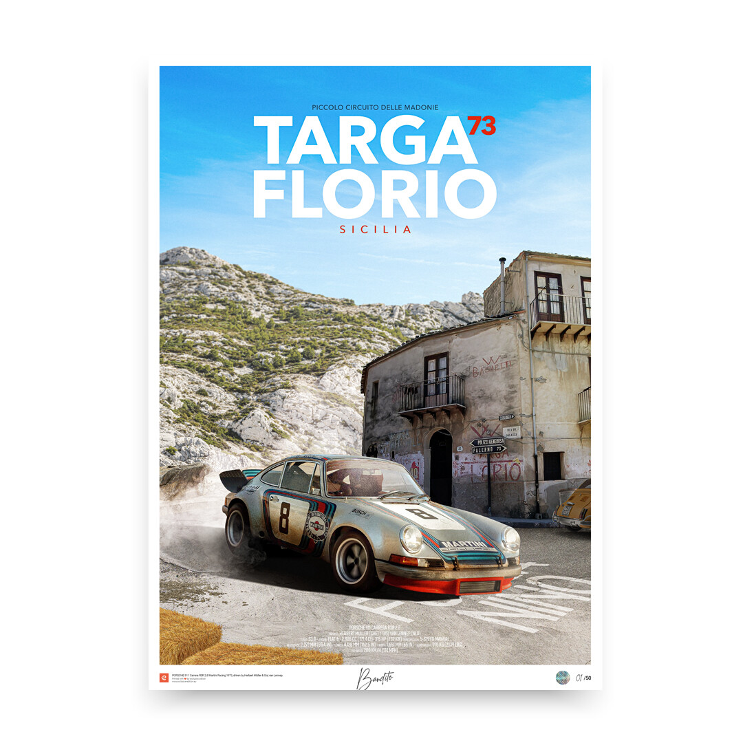 Poster026 Web Affiche - Collector's edition posters of most beautiful historic race cars in the world -