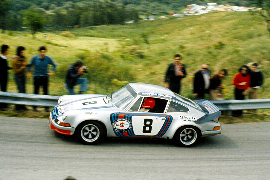 Poster Porsche 911 Carrera 2.8 RSR - Müller & Van Lennep﻿ - Targa Florio  1973.