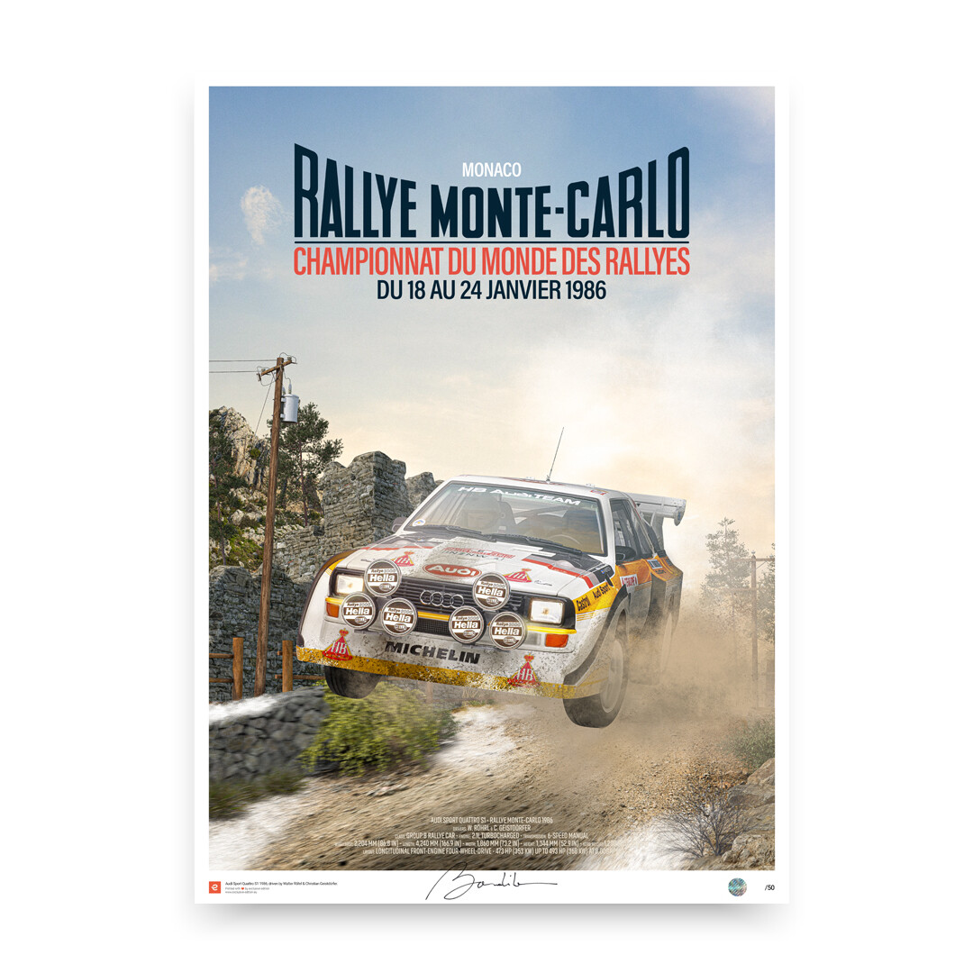 Poster021 Web Affiche - Collector's edition posters of most beautiful historic race cars in the world -