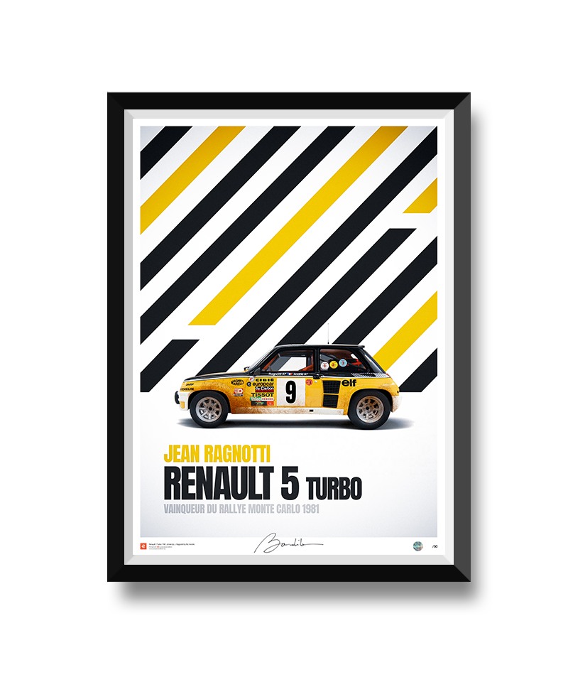 Renault 5 Turbo - Ragnotti & Andrie - Rallye Monte-Carlo 1981. Limited edition